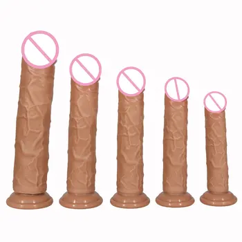 Soft Double Layer Silicone Big Dildo Realistic Fake Long Dick Penis Butt Plug Adult Sex Toys For Woman Men Vagina Anal Massage 2