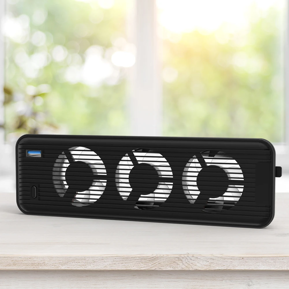 LED 조명 효율적인 냉각 시스템, 플레이스테이션 5 디스크 및 디지털 에디션용 팬 3 개 포함, 저소음 쿨러 선풍기, 5500RPM 냉각 선풍기