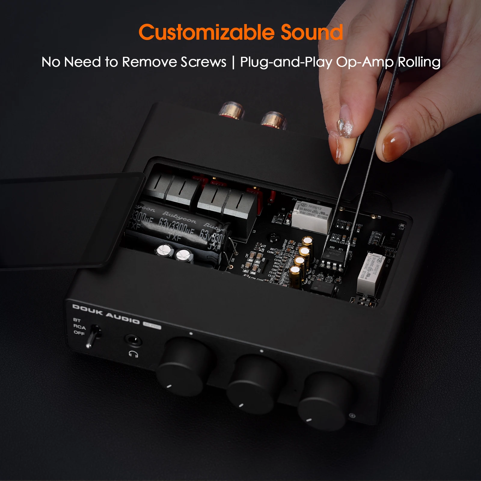 Douk Audio A5 PRO TPA3255 Bluetooth Amplifier HiFi Class D Stereo Audio Amp 6