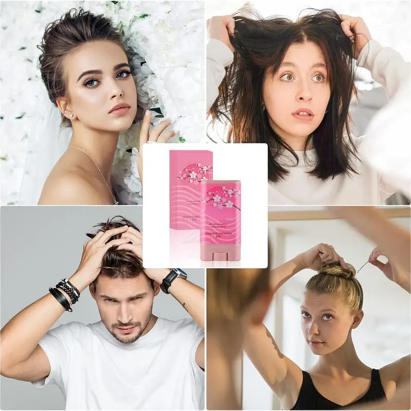 Wax Stick For Hair Hair Styling Wax Stick Slick Non-greasy Portable Natural For Flyaways Edge Frizz