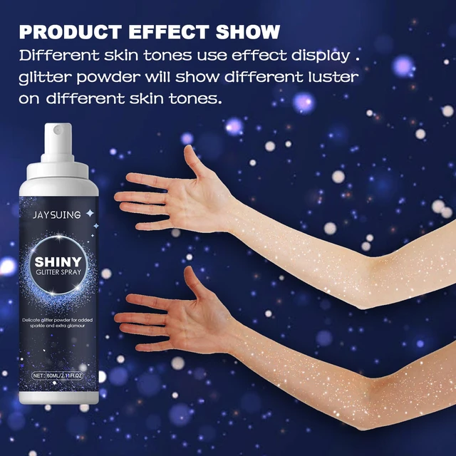 60ml utile Spray Glitter per il corpo divertente evidenziatore Spray  strumento per il trucco sicuro Spray Glitter per la pelle lucida -  AliExpress