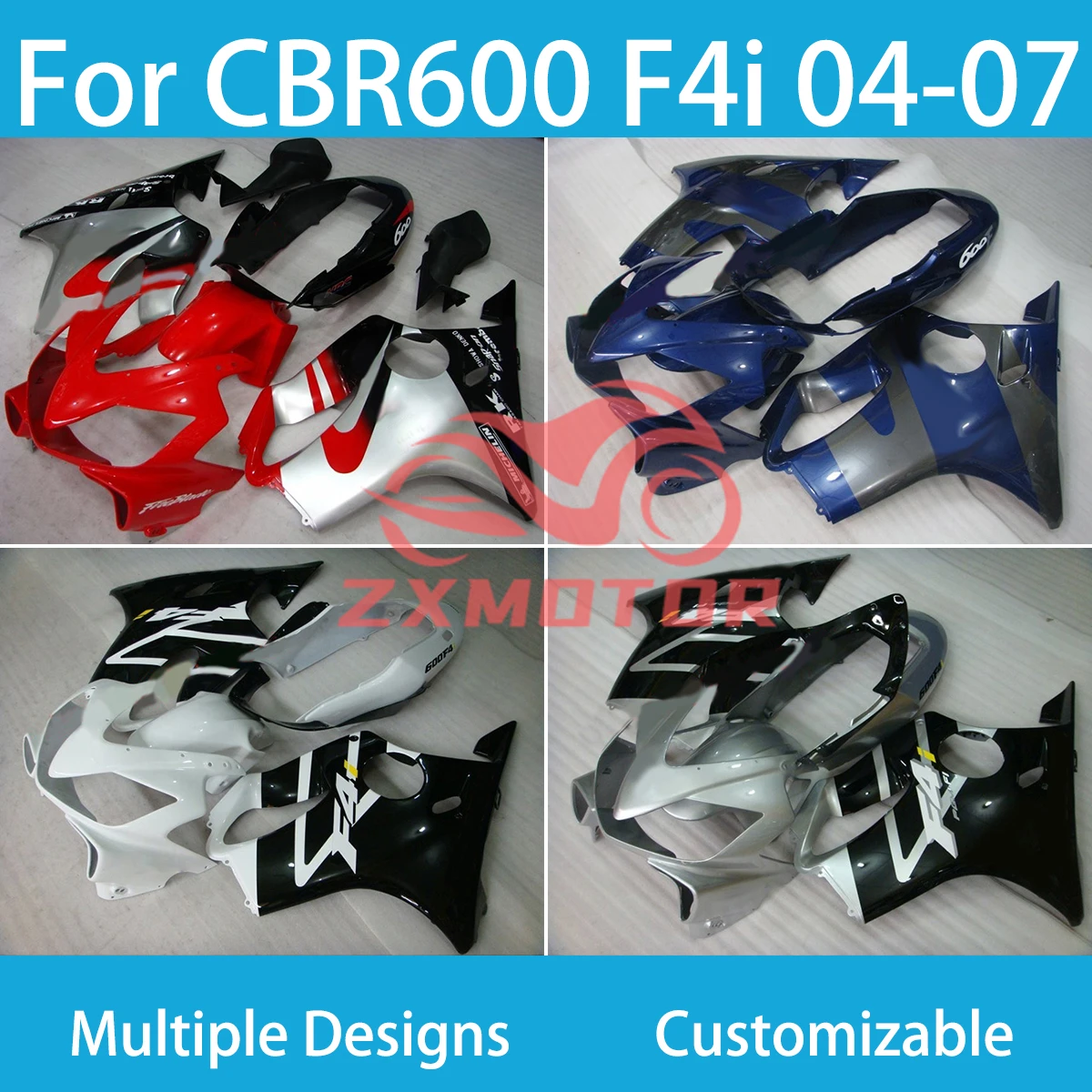 

New Fairings for HONDA CBR600 F4i 2004 2005 2006 2007 High Quality Injection Molded Fairing Kit CBR 600 F4i 04-07
