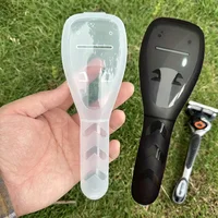1Pc Transparent Razor Case, Shaver Storage Box, Safety Travel Portable Storage Box for Shaving Razor 1