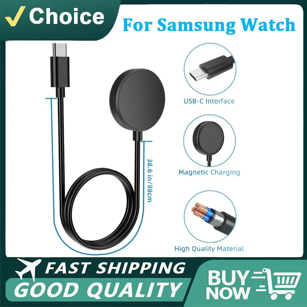 แท่นชาร์จไร้สาย Samsung Galaxy Watch แบบพกพา สาย USB Type-C PD