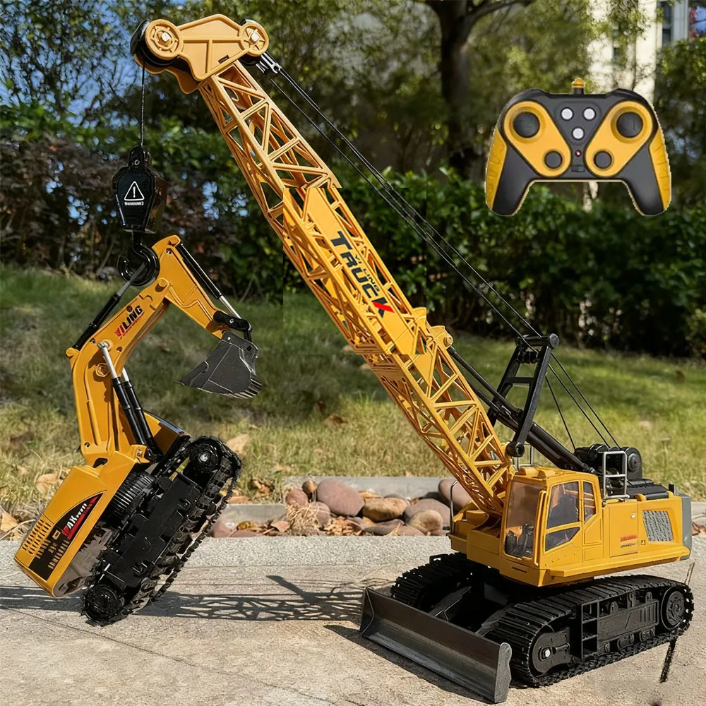Tombereau RC transportant des pierres, parfait pour compléter votre collection d'engins RC pas chers.