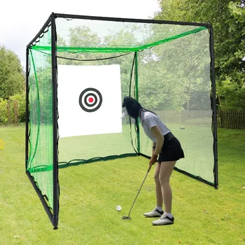 Golf Practice Net Golf Training Equipment Hitting Net for Backyard Driving Swing Trainer ( 250x250x250cm) 1