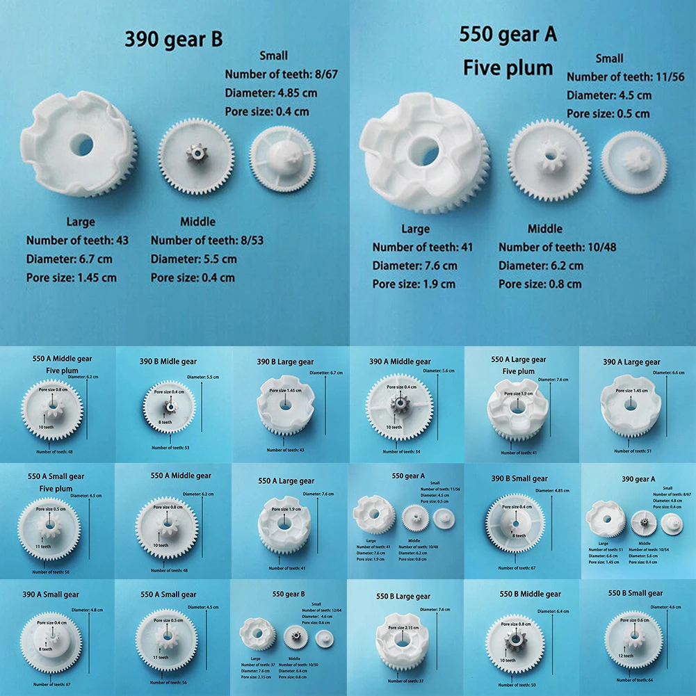 

Children Electric Car Plastic Gear 550 Gearbox Gear For Electric Baby Cars Kid's Electric Vehicle Metal Gear For 390 Gearbox
