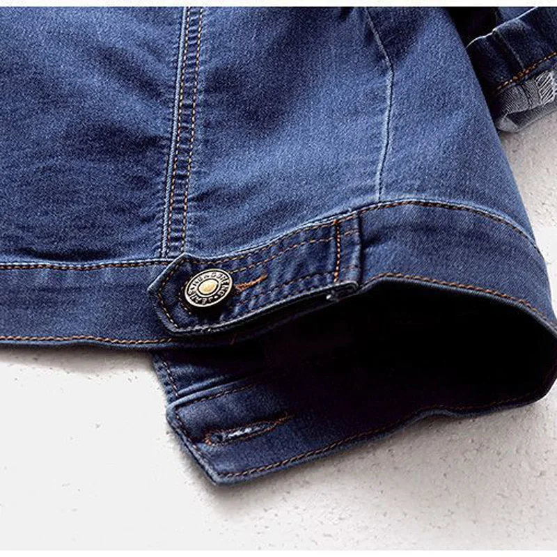 2025 New Spring Summer Women Short Denim Jacket  Fashion Slim Jeans Cape Coat