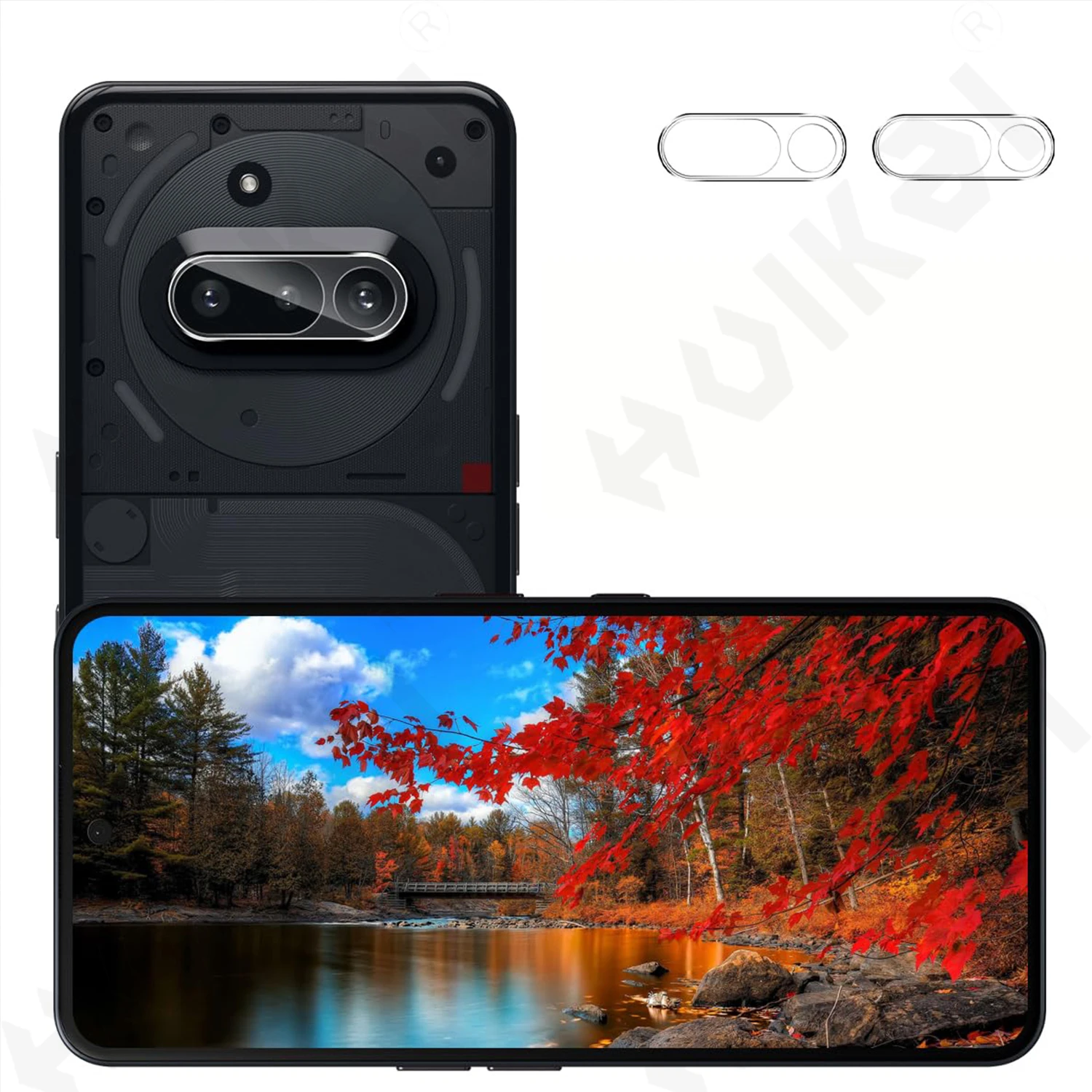 5 Pack Premium Camera Lens Protector Glass with Metal Frame