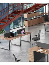  Office Financial Staff Desk Chair Card Seat Card Partition Office Furniture Combination Work Desk Single Person 