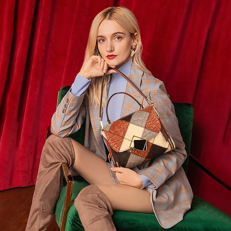 Handbags for Women Designer Brand Shoulder Bags Female Large Capacity Genuine Leather Crossbody Bag Small Exquisite Totes Trend