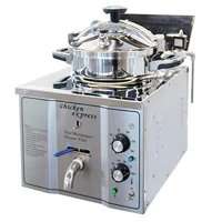 16L Electric Deep Fryer Commercial Pressure Cooking PanFrying Chicken Stainless Steel Equipment Multi-function Food Processor 1