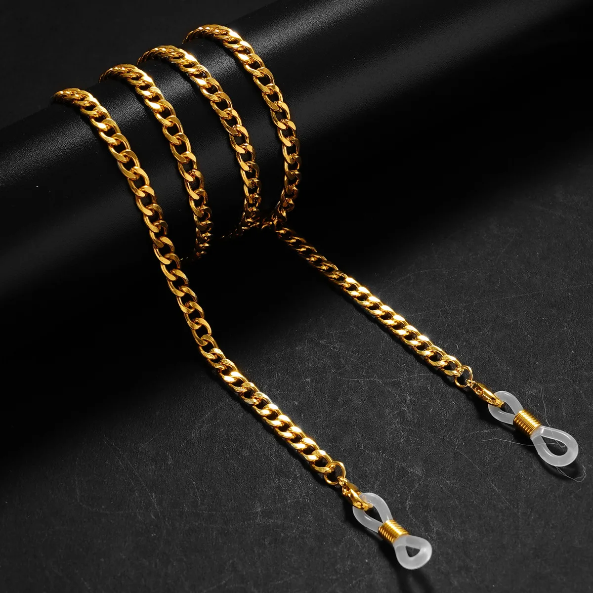 

Glasses Metal Cuban Chain Non-slip Hanging Neck Rope Accessories Dual-use Anti-lost Sunglasses Lanyard