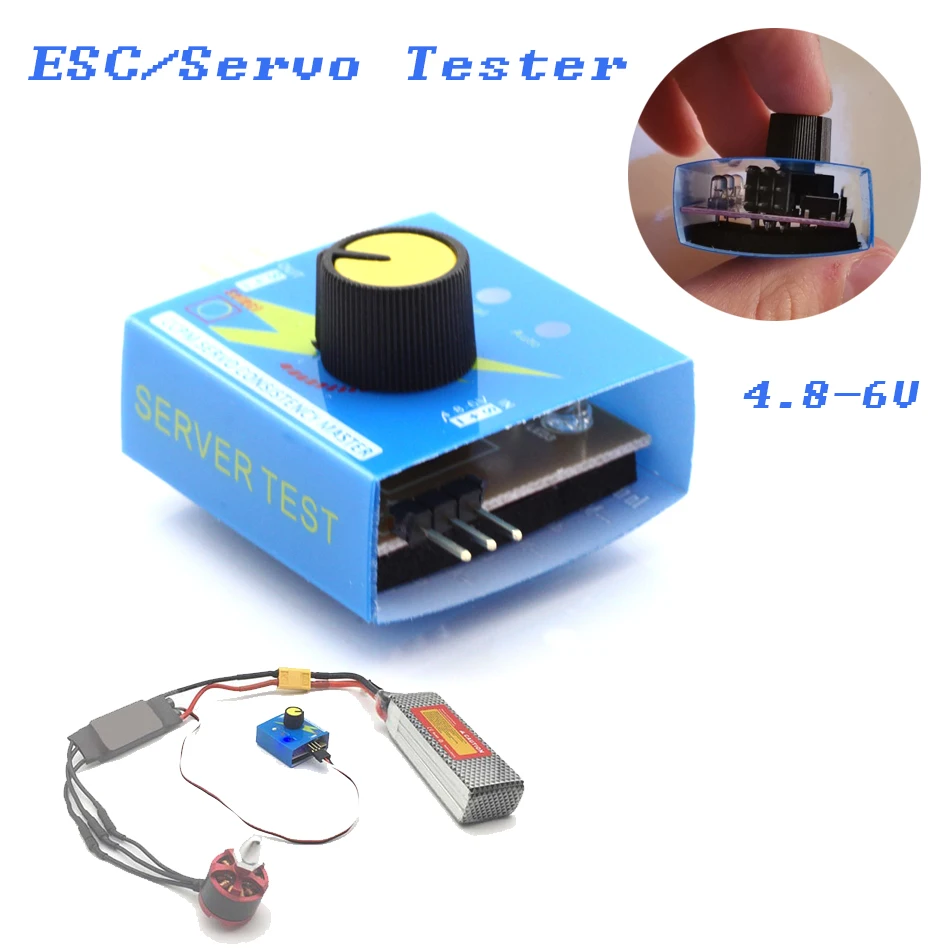 Servo Tester Simple 3Ch Multi Ecs Consistenza Speed Controler Sterzo Power Ccpm Meter Master Checker Rc Parti Piane Hobby