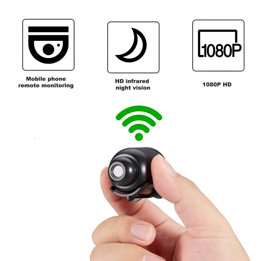 1080P HD Mini Camera WiFi Wireless HD Night Vision Camera Home X5 Remote Kids Pet Safety Monitoring Audio Video