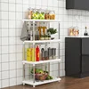 Four-Layer Multi-Functional Storage Rack Bathroom Living Room Organizing Rack Kitchen Bedroom Shelf Plastic Floor-Standing Stora 5