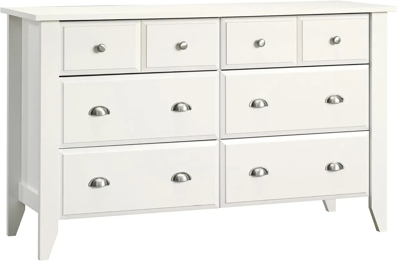 

Sauder Shoal Creek Dresser, L: 54.65" x W: 18.43" x H: 33.03", Soft White finish