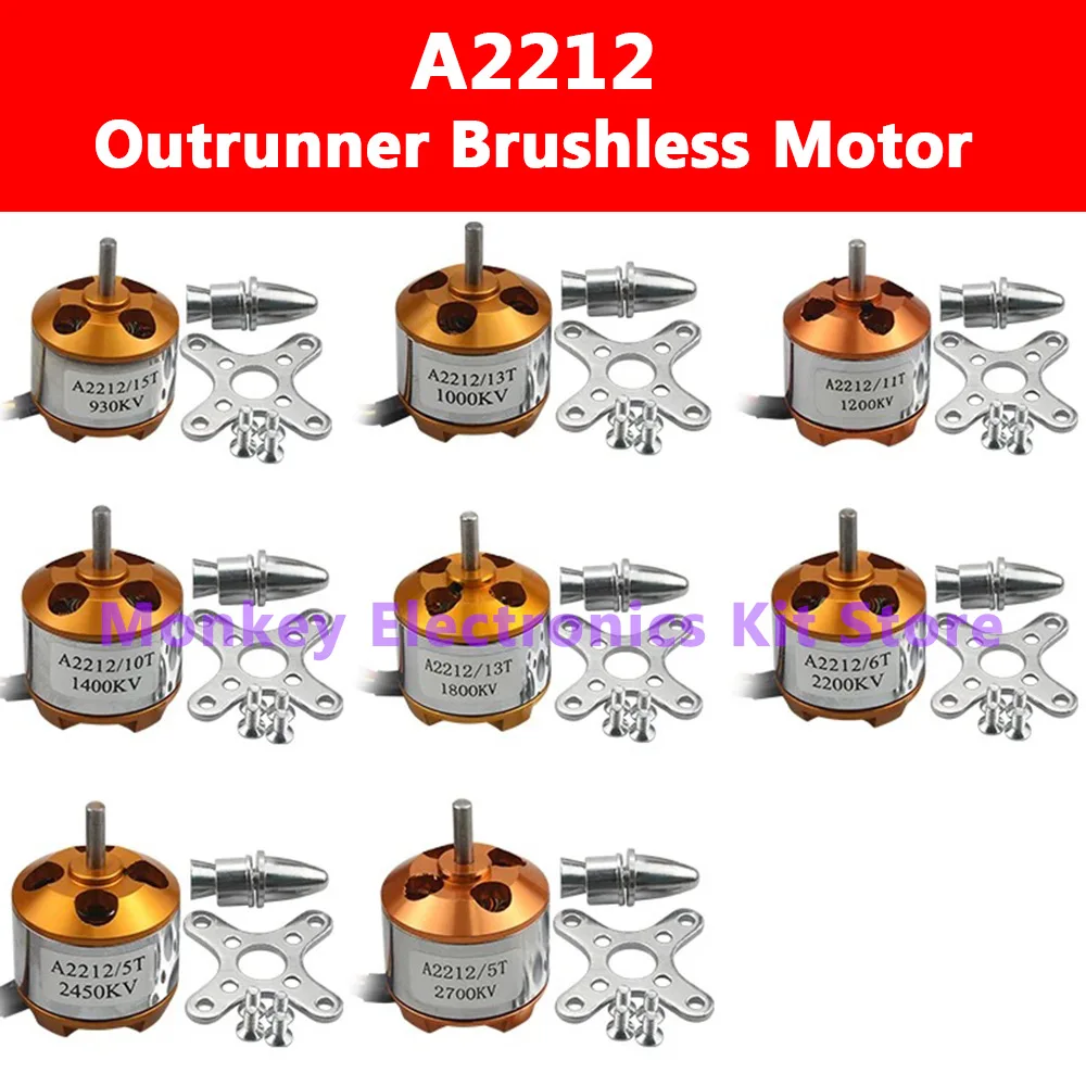 Moteur Brushless 1000KV-2700KV pour RC Voiture Bateau Avion