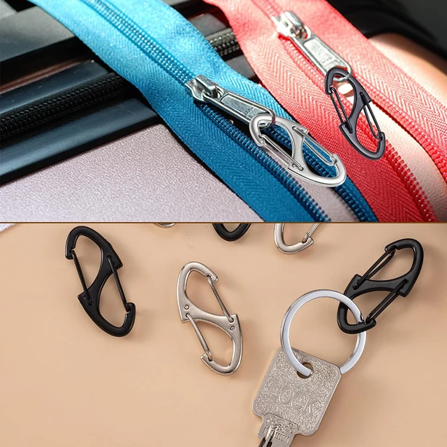 Stainless Carabiner Silver Number Stainless Steel Zipper Slider