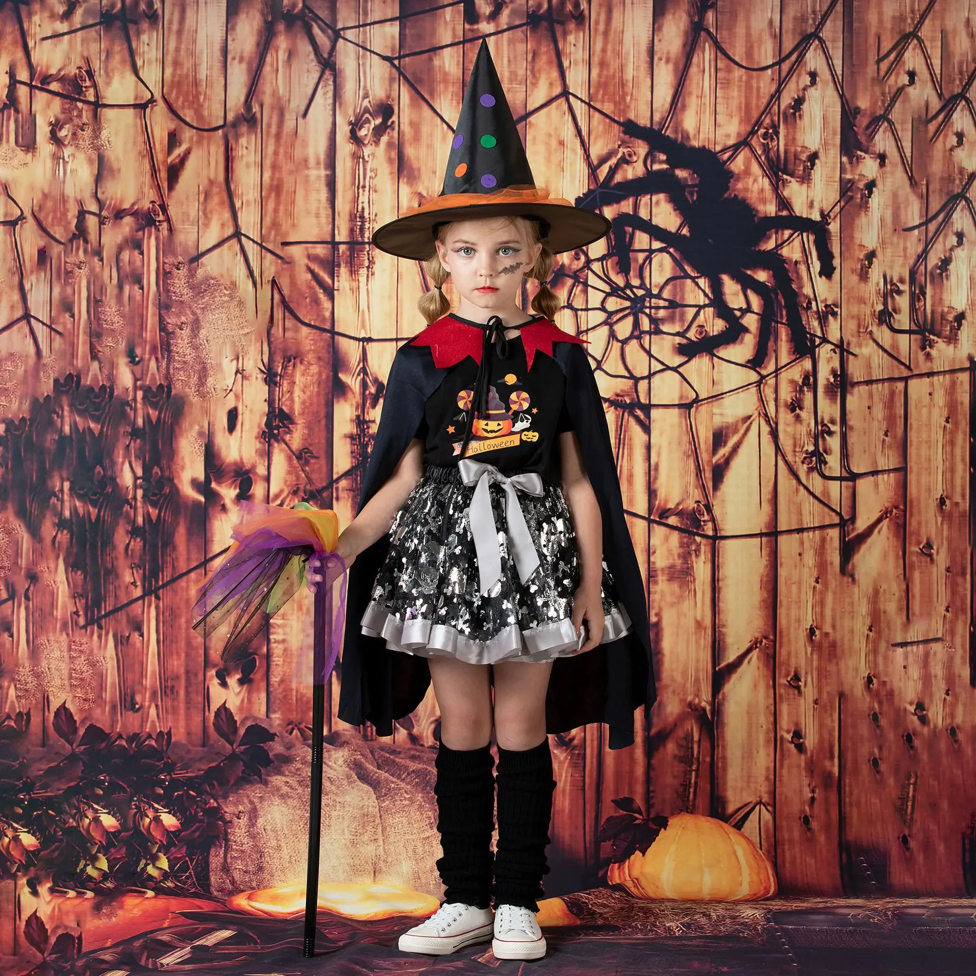 Halloween Children Clothing Girls Pumpkin Cosplay Costume Makeup Ball  Performance Little Witch Princess Dress for Kids - AliExpress