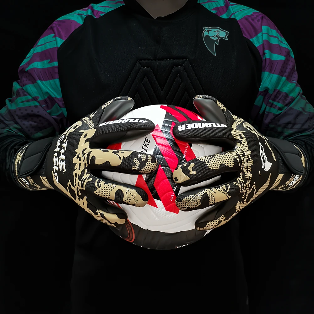 Erwachsene Kinder Fußball Torwarthandschuhe Latex Verschleißfeste Sporthandschuhe Professionelle Spiel Anti-Rutsch-Fußball Torwarthandschuhe – Detail 36