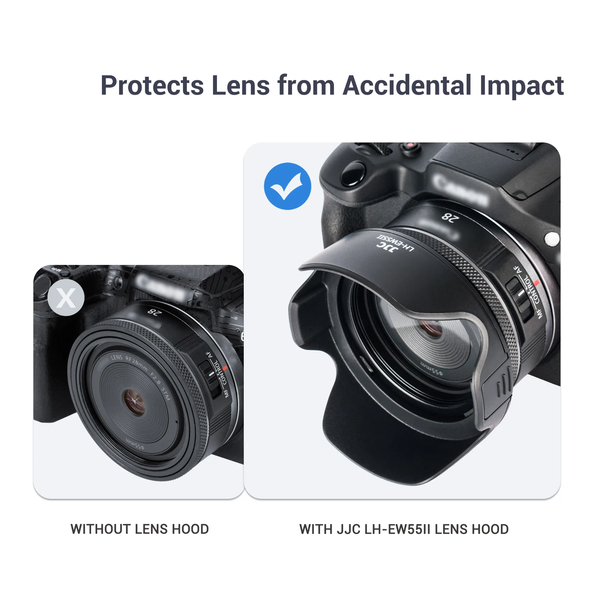 RF28mm F2.8 STM レンズプロテクター付き RFレンズ RF50mm F1.8 RF28mm F2.8 STM レンズプロテクター付き RFレンズ RF50mm F1.8