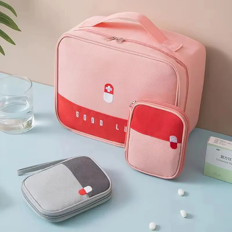 Compact and Cute First Aid Organizer Bag for Travel and Outdoor Use