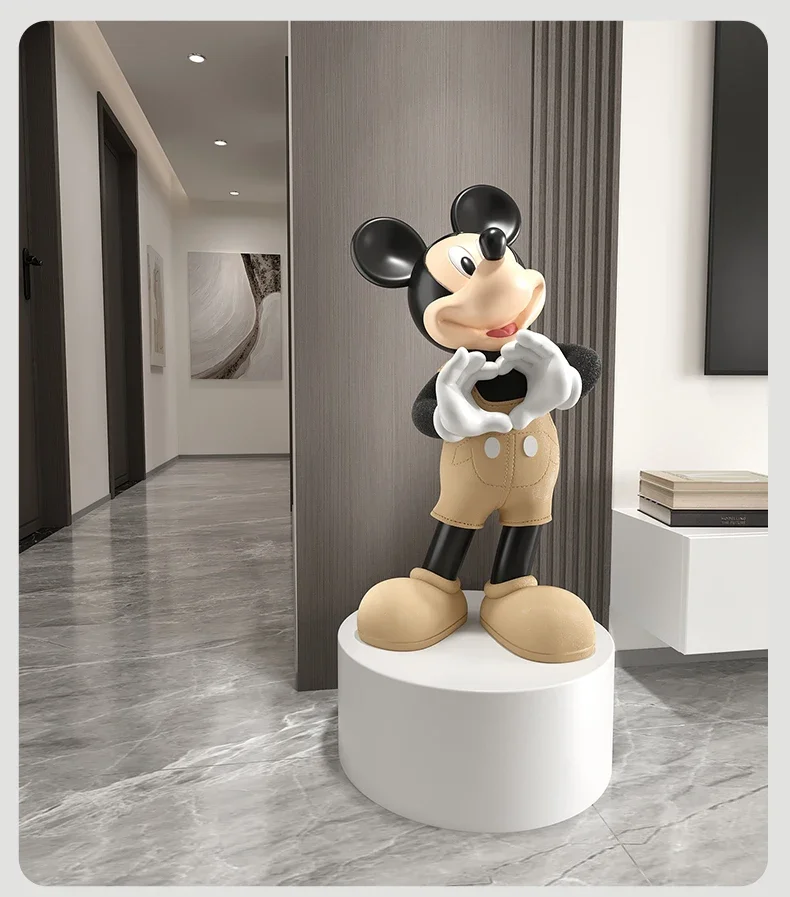 Light luxury tide play Mickey large floor ornament