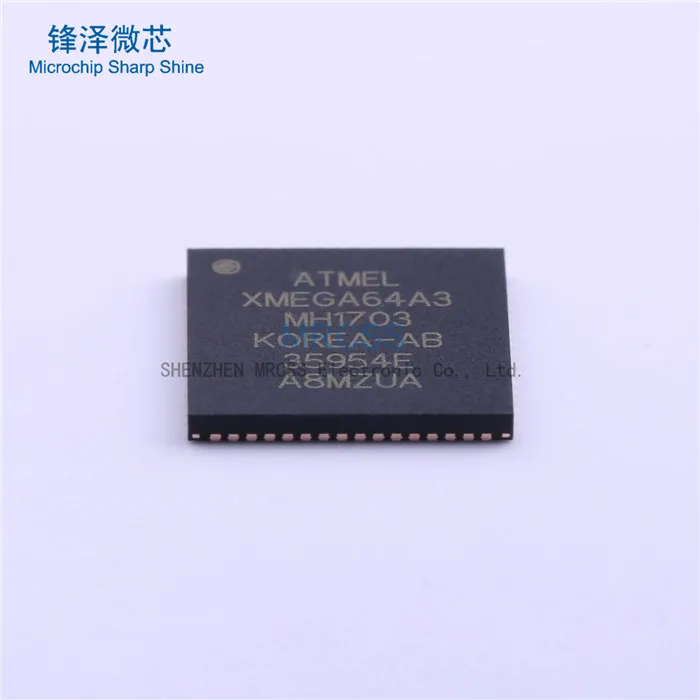 Фото MCU 8-bit/16-bit XMEGA AVR RISC 64KB Flash 1,8 V/2,5 V/3,3 V 64-контактный QFN EP-tray ATXMEGA64A3-MH №4