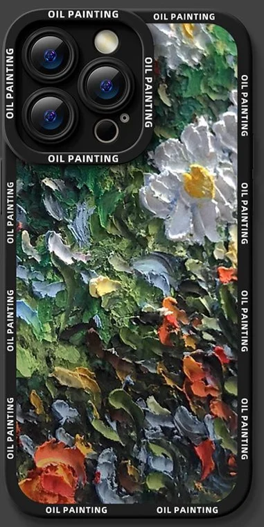 Gu Shanggu 15Promax Pouzdro na telefon Olejomalba č. 1 14 Proti pádu pro iPhone 13 Kompletní balení Barva Stříbrná 12 Měkké 11_voghion.com