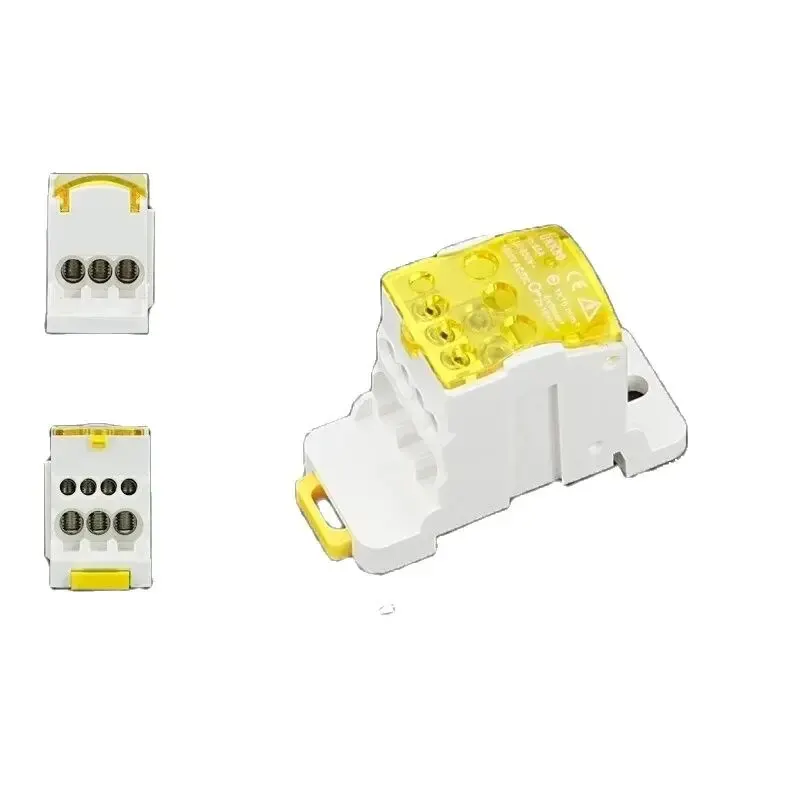 UKK-80A Single Stage Splitter Box Wire Connector High-Current Household Into A Multi-Outlet Terminal Block Rail Splitter Box