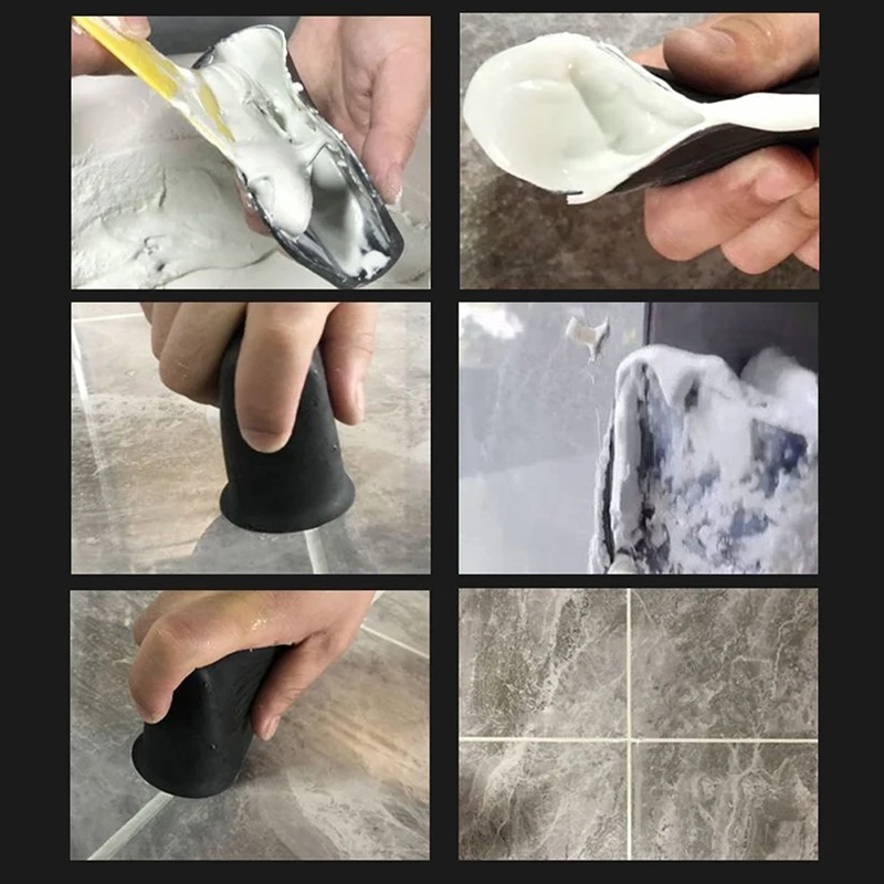 Caulking tool Tile gap filler Tile gap sealer Rubber Caulking Finisher Tile Grout Tool Sealant Smooth Scraper Grout Filling Beautify Tool Finisher Hand Caulking Tools