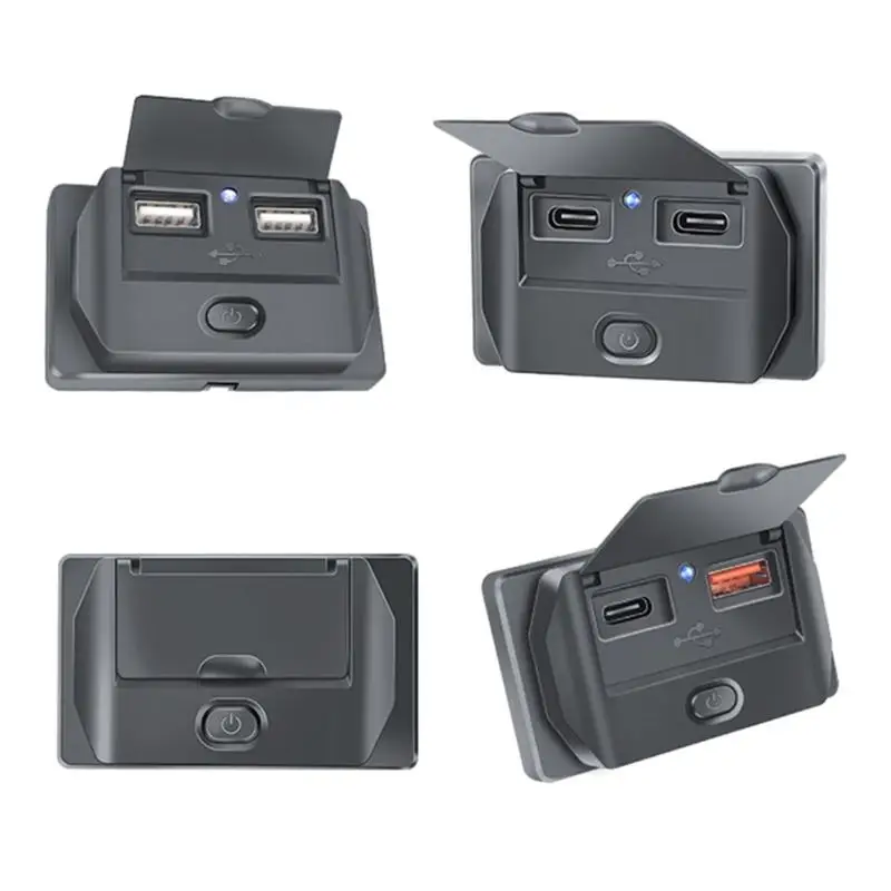 

Порт для зарядки USB-розетка с заглушками Type-C/USB A/USB A+Type Port