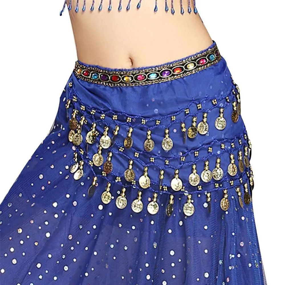 

Sequins Tassels Belly Dance Scarf Thailand/India/Arab Belly Dancer Skirt Women Hip Scarf Wrap Belt Dancer Skirt Show Costumes