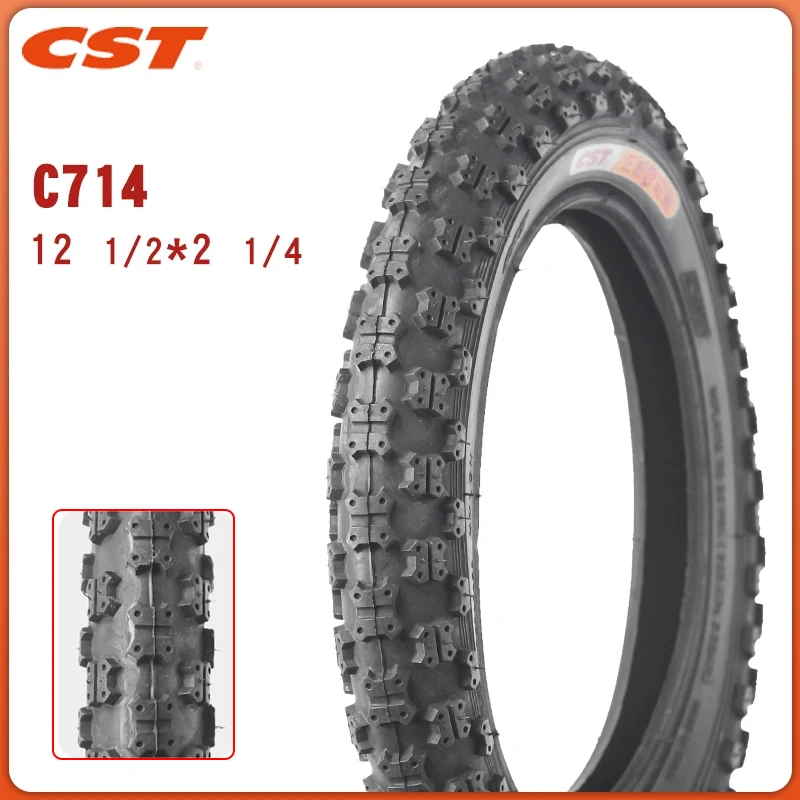 CST C714 bicycle tire 12 1/2 * 2 1/4 folding electric bike outer tire 12 inch wear-resistant anti slip sliding bike tire