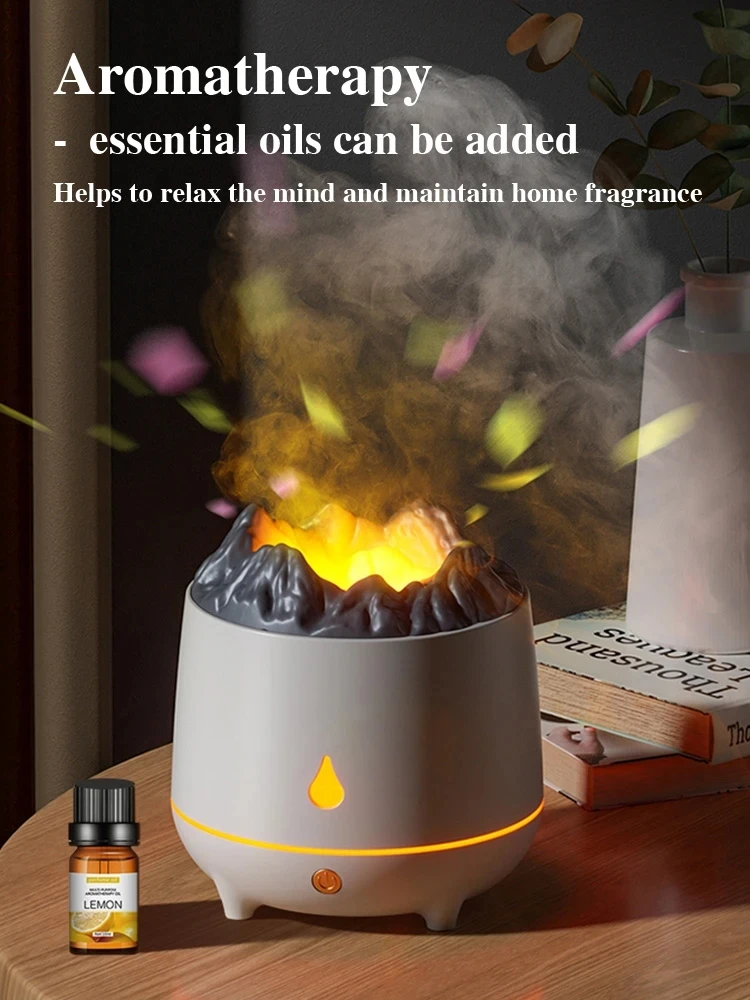 Volcano Aroma Diffuser Essential Oil Household Ambience Light Humidifi –  musii home store