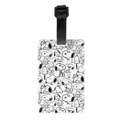 Luggage Tags Snoopy Cute Cartoon Travel Accessories Holder Boarding Tag ID Address Holder Baggage Tag Aircraft Luggage Tag Gifts