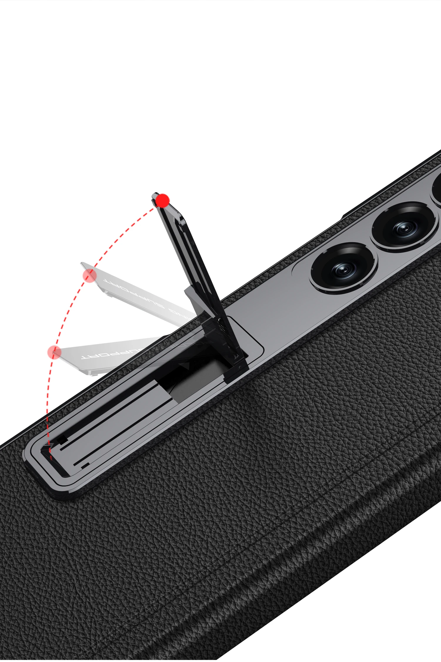 Luxury Plating Hinge Leather Case For Samsung Galaxy Z Fold 6 Magnetic Hinge Bra
