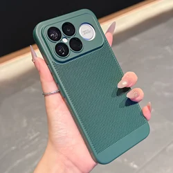 Ultra Thin Heat Dissipation Full Lens Glass Protector Phone Case - Enhanced PC Protect Cover for Redmi K90ProMax (Green)