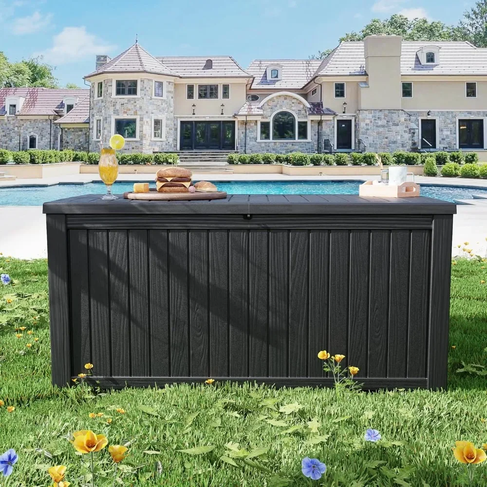 180 Gallon Lockable Resin Deck Box 3