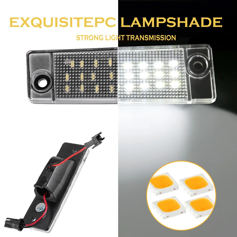 2Pcs For Chevy Chevrolet Captiva 2006- LED Number License Plate Lights Lamps For