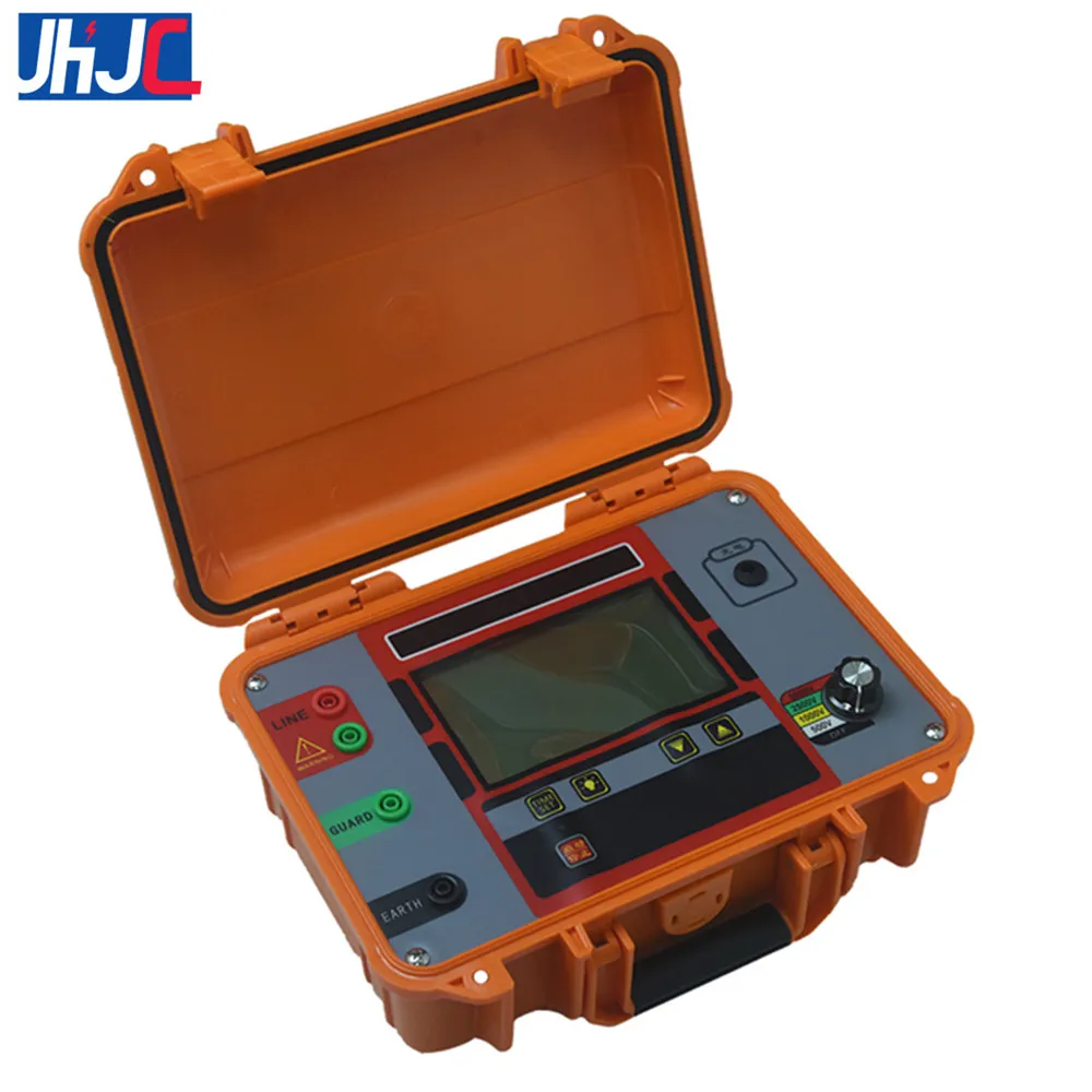 JH3302 10kv High Voltage Digital Ohm Meter Megameter Digital Clamp Ground Earth Resistance Tester Insulation Resistance Tester