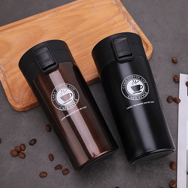 Hot Fashion 380ml Stainless Steel Coffee Mugs Insulated Water Bottle  Tumbler Thermos Cup Vacuum Flask Premium Travel Coffee Mug - AliExpress