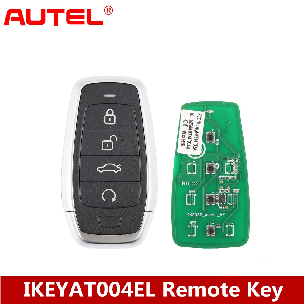 

Стандартный стиль AUTEL MAXIIM IKEY IKEYAT004EL, 4 кнопки, независимый смарт-ключ (багажник/удаленный запуск)