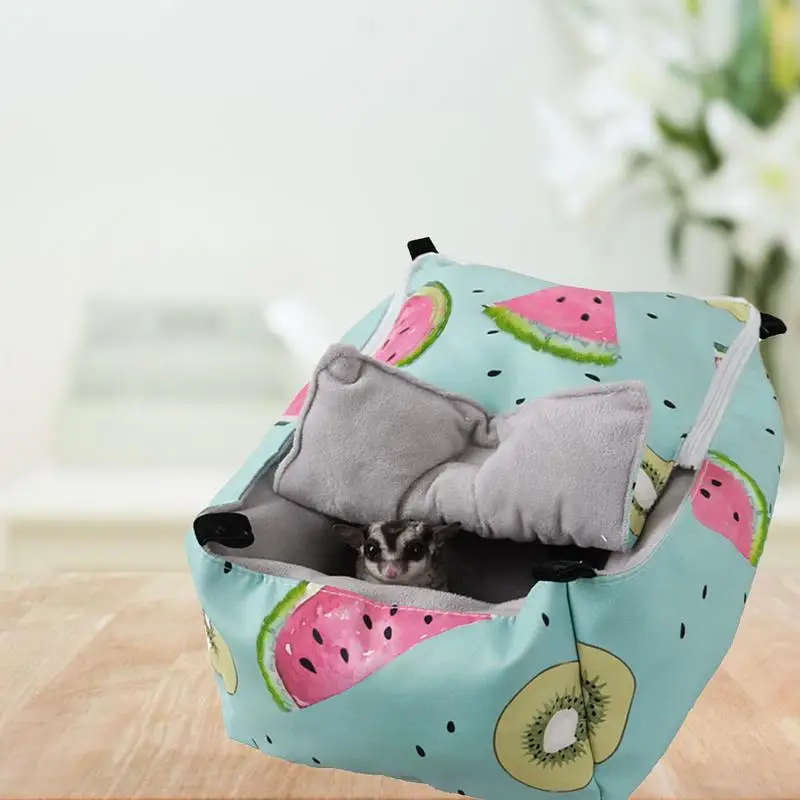 Small Pet Hanging Hammock Sleeping Bed Rabbit Cat Squirrel Hanging Cave For Gerbil Sugar Glider Hedgehog Small 4