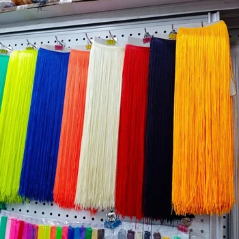 2/5/10 Metri 50 centimetri Lungo Frangia di Pizzo Trim Nappa Frange Nere Taglio Nastro FAI DA TE Vestito Latino Vestiti di Scena Accessori Per Cucire