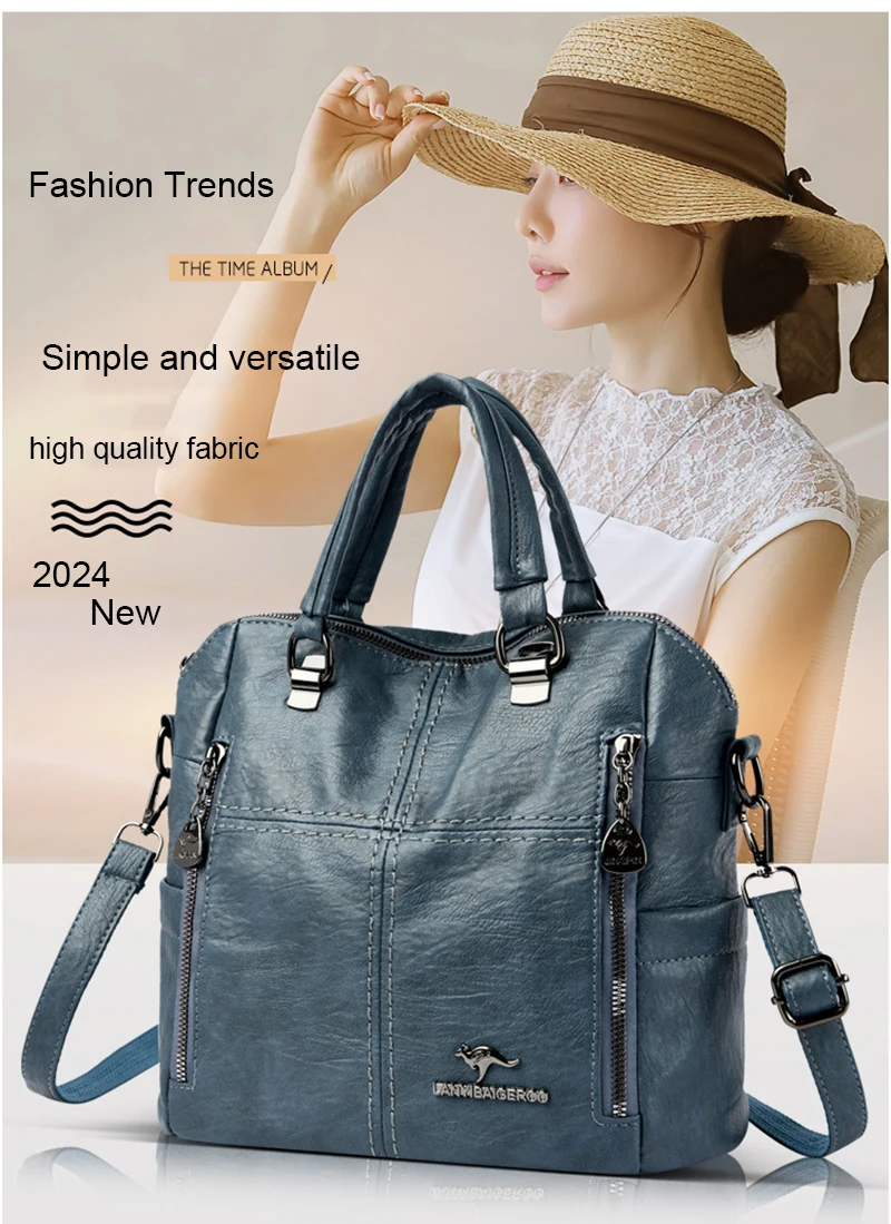 Women's Fashionable Retro Shoulder Bag Casual Large Capacity_voghion.com
