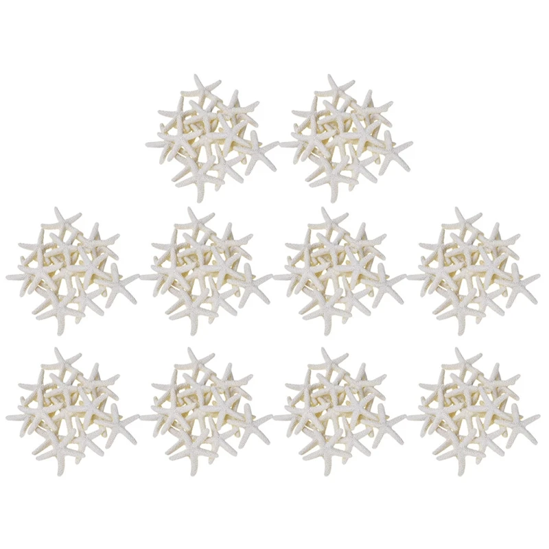 

150 Pieces Creamy-White Pencil Finger Starfish For Wedding Decor, Home Decor And Craft Project