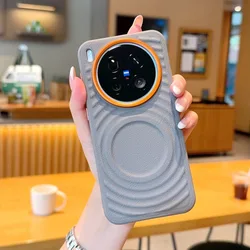 Wave Texture Magnetic Phone Case - Sleek & Durable Design - Vivo Y300 GT (Gray)