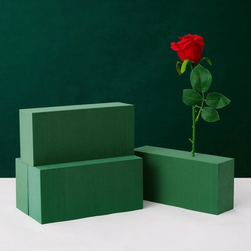 1Pc Oasis Wet Foam Blocks Floral Florist Green Foam Brick Fresh Flowers Foam  Mud for DIY Florist Flower Arrangements Mud Block - AliExpress